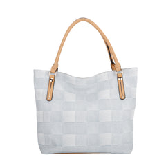 Large Denim Embossed Tote
