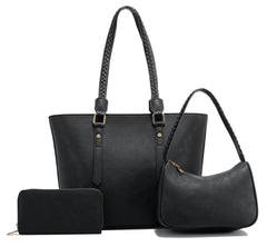 Large Tote / Mini Hobo / Wristlet Wallet /  3in1Set