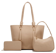 Large Tote / Mini Hobo / Wristlet Wallet /  3in1Set