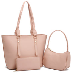Large Tote / Mini Hobo / Wristlet Wallet /  3in1Set