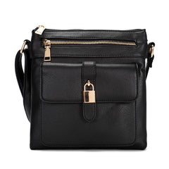 crossbody with gold lock