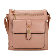 crossbody with gold lock
