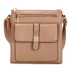 crossbody with gold lock